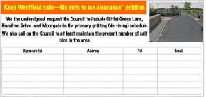 Green Lane petition form