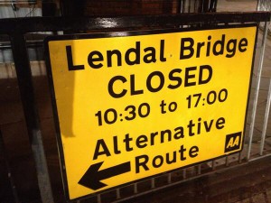 Lendal bridge notice