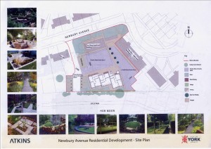 Newbury Avenue development layout. Click to enlarge