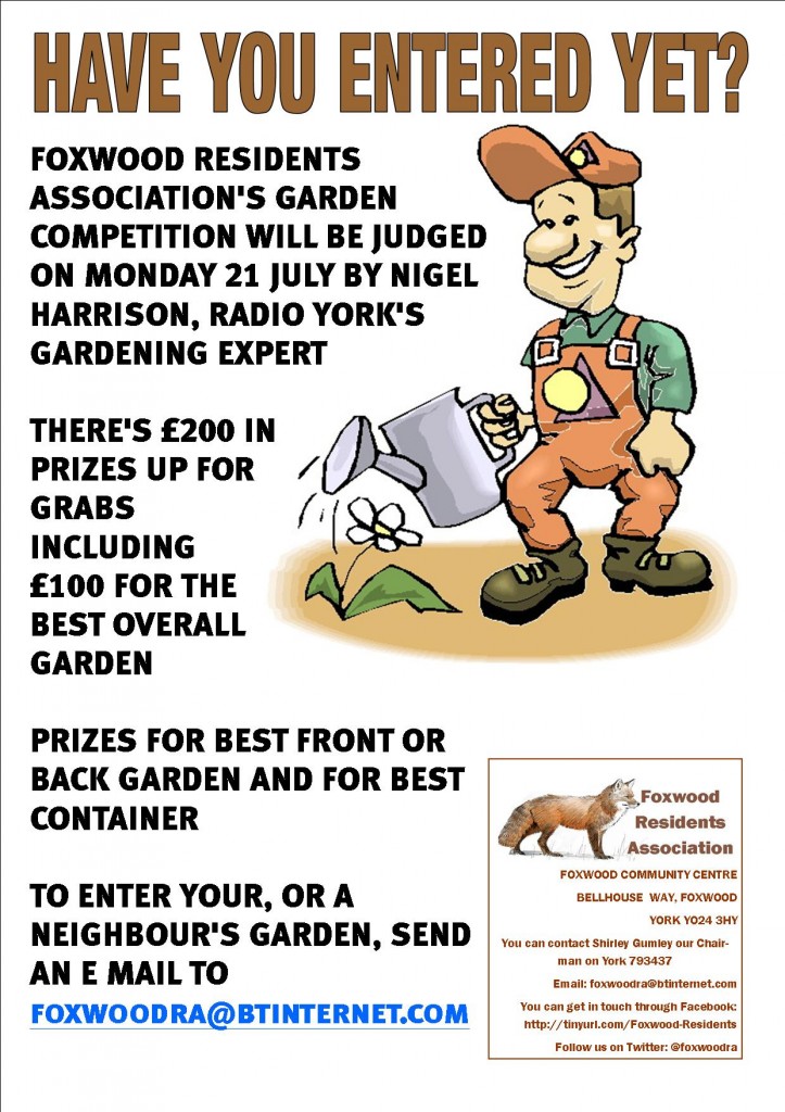 Garden contest poster