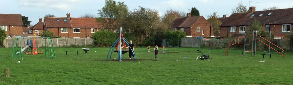 Cornlands park children playing