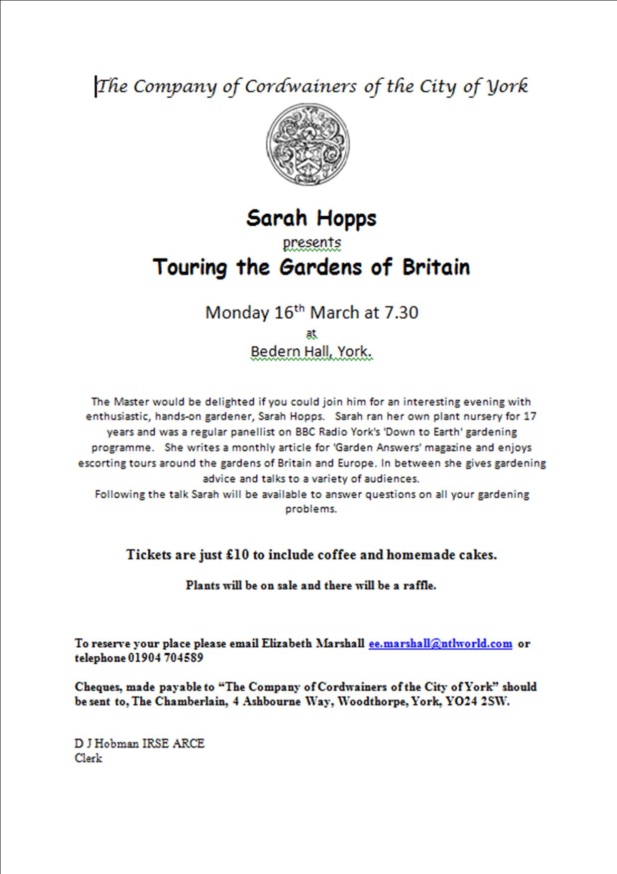 Sarah Hopps gardens of Britain