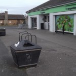 Another of the bins that will be removed