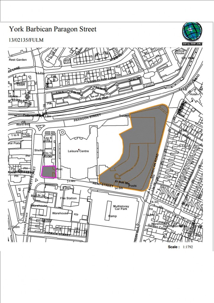 Planning application sites. click to access