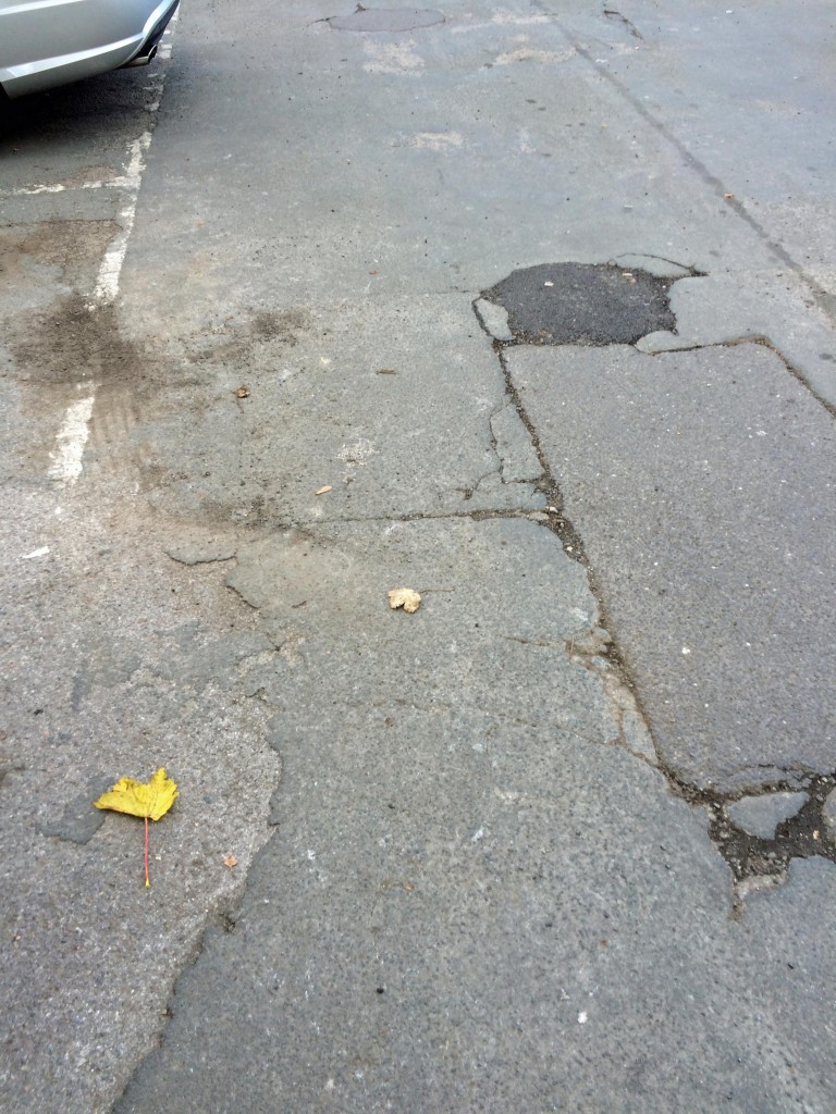 Pothole filled in on Castle Car park