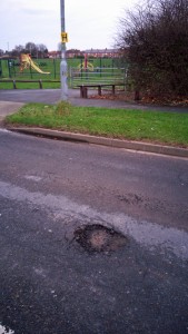 A pothole on Foxwood Lane has also been reported by Sheena