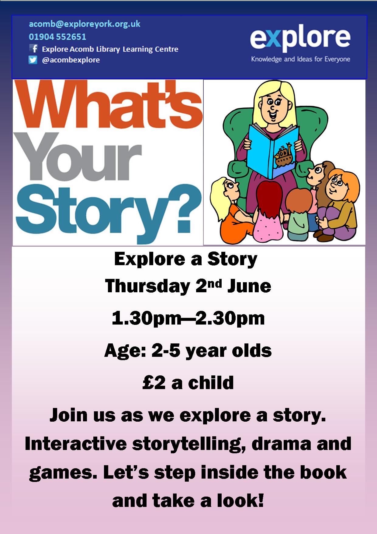 Explore a story 2nd June 2016