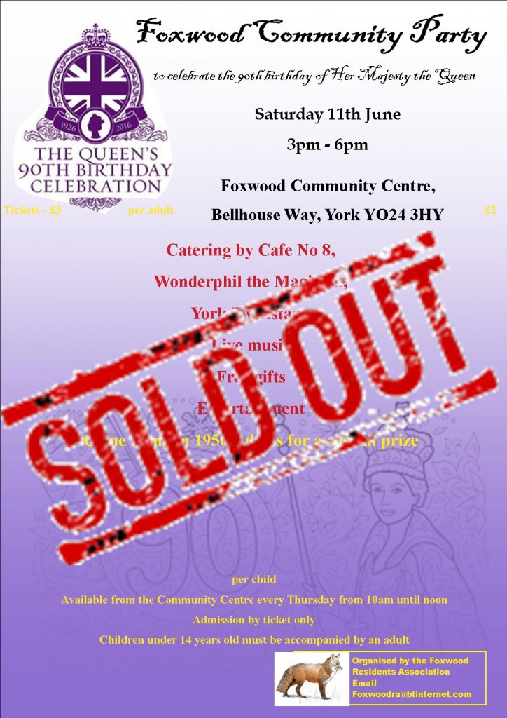 Queens birthday event sold out