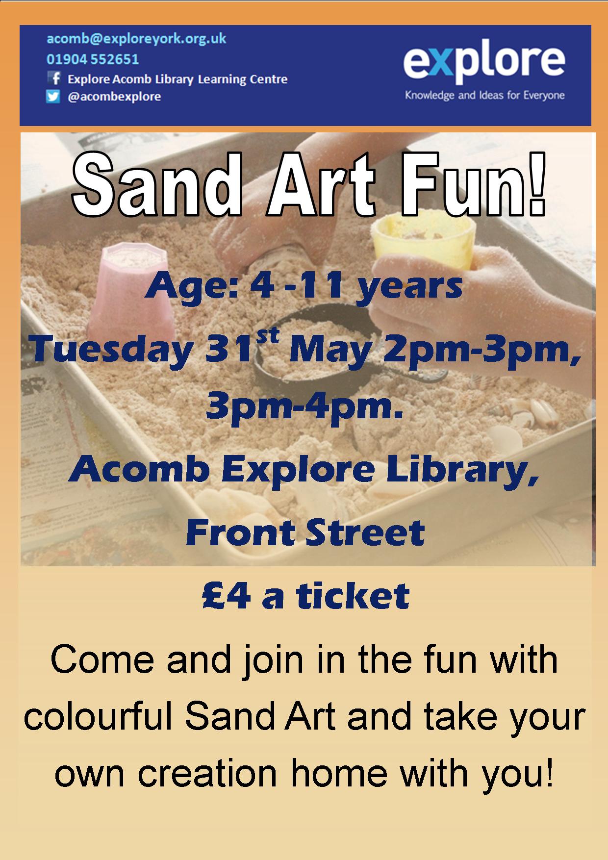 Sand art fund 31st May 2016
