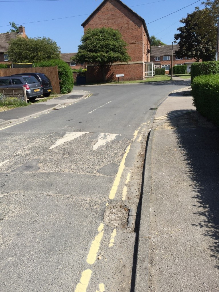 A pothole on Windsor Garth has been reprted