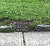 Damaged gulley cover on St Stephens Road