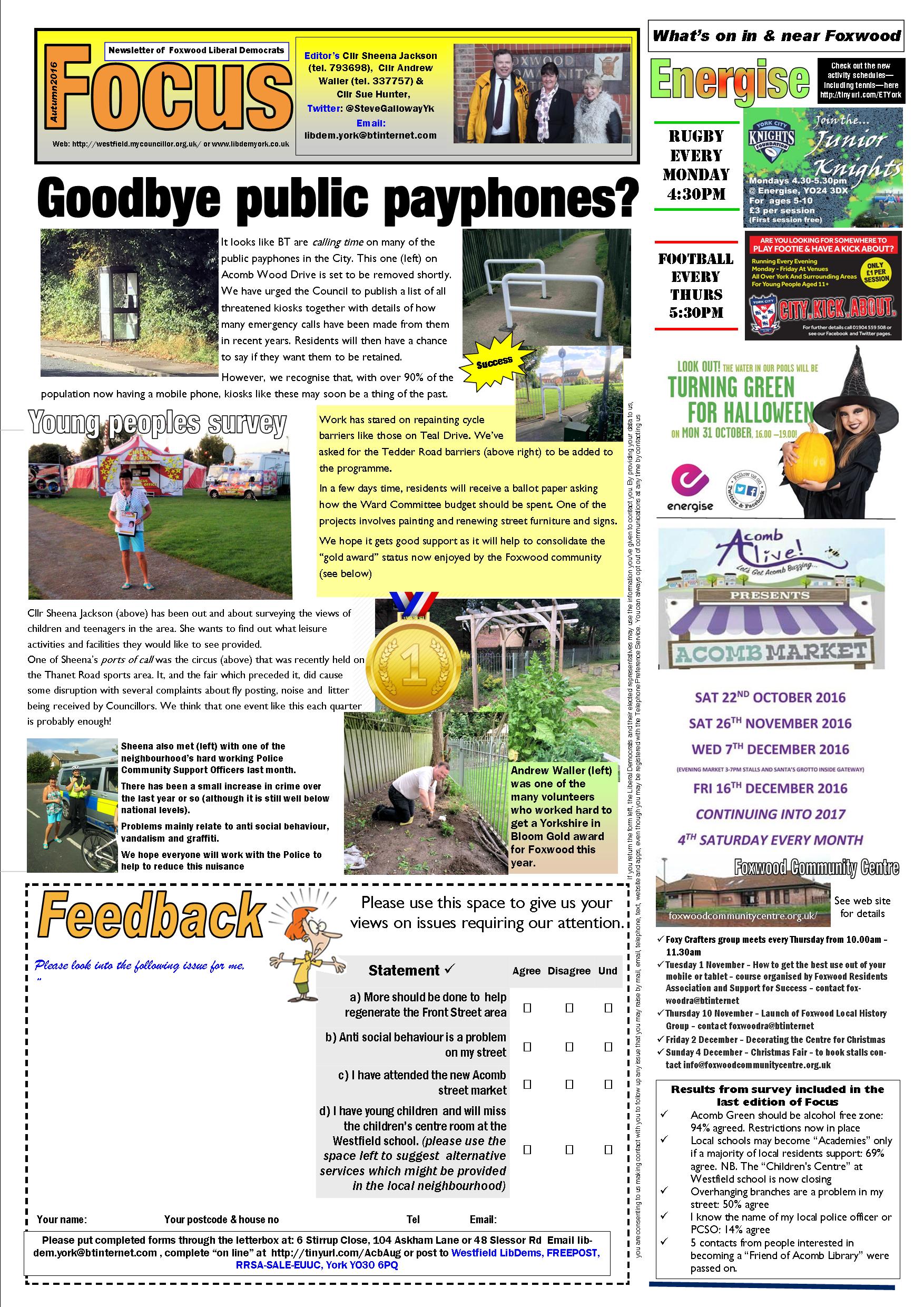 Foxwood Focus Oct 2016 page 1