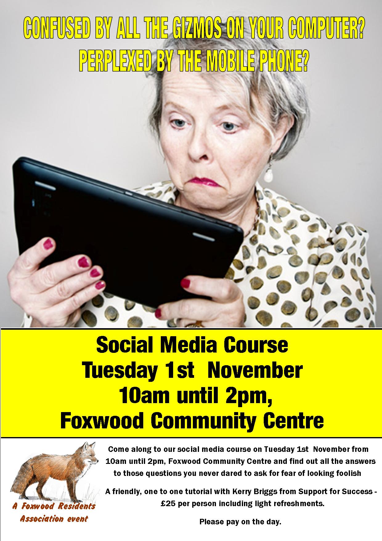 Poster social media course
