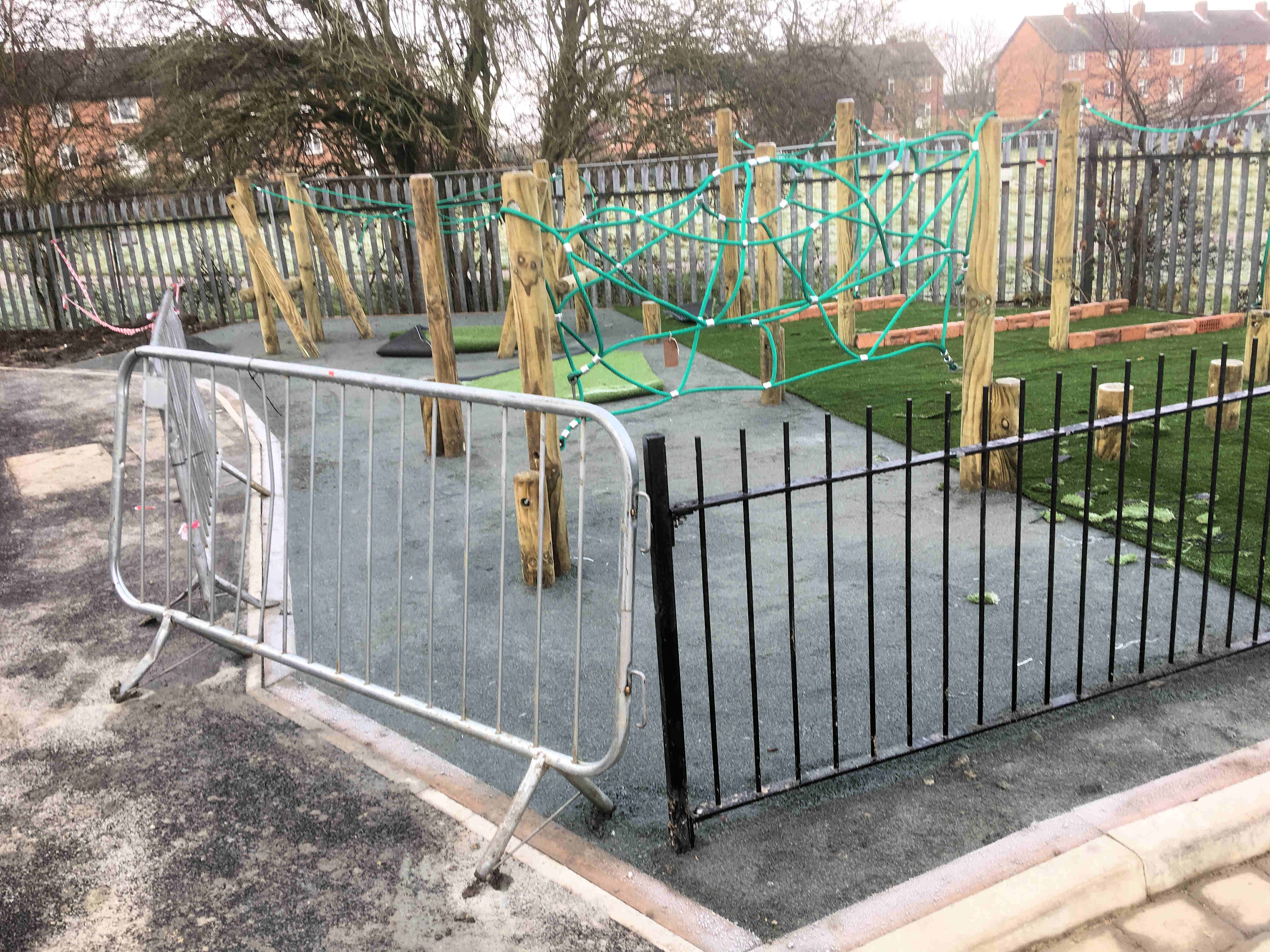 On Hob Stones itself the new play area has not been completed.